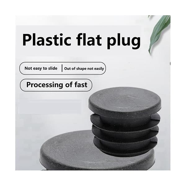 Stålpipe støvtett innerplugg Diameter 30mm Plast Flatt Hode Plugg Rund Pipe Med Rustfritt Stål