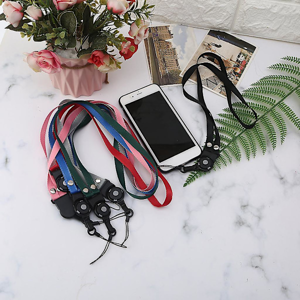 Enfärgad randig två-i-ett avtagbar roterande halterneck lanyard 19 tum
