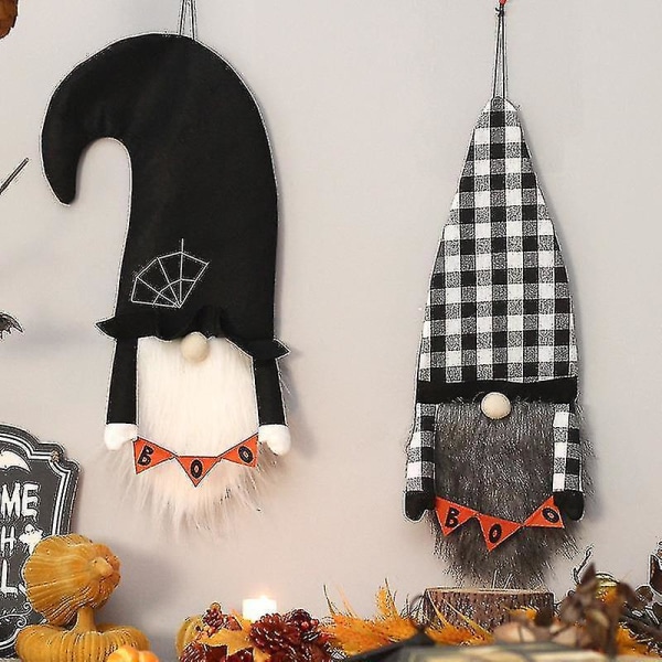 Halloween Decoration -halloween kasvottomat tontut Boo Signblack Bd-YUHAO:lla