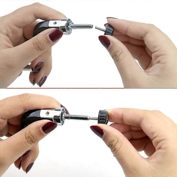 3-pack Fiskerullehandtag Metall Fiske Spinnrulle Vev Ersättning Med Trä Roterbart Grepp (S M L)
