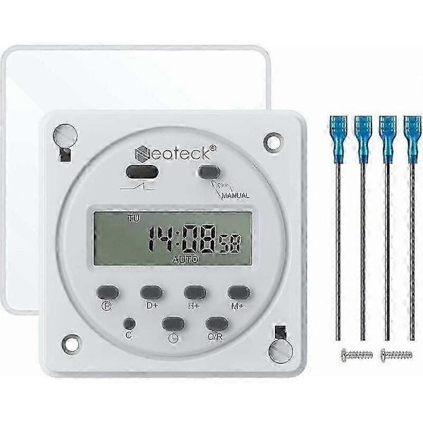 Programmerbar Klocktimer Elektriskt Uttag Med LCD Digital Display