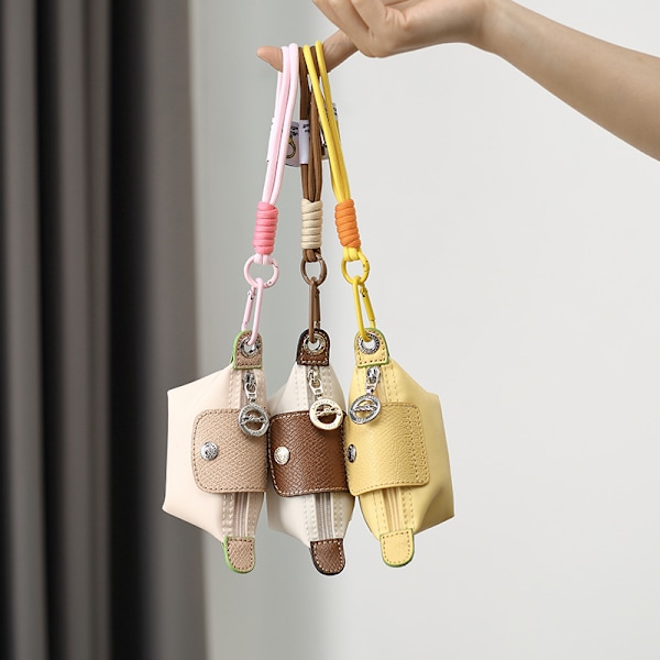 Longchamp mini-laukku, nyloninen nyyttilaukku, muodikas pankkikortin säilytys, kevyt pieni kolikkokukkaro