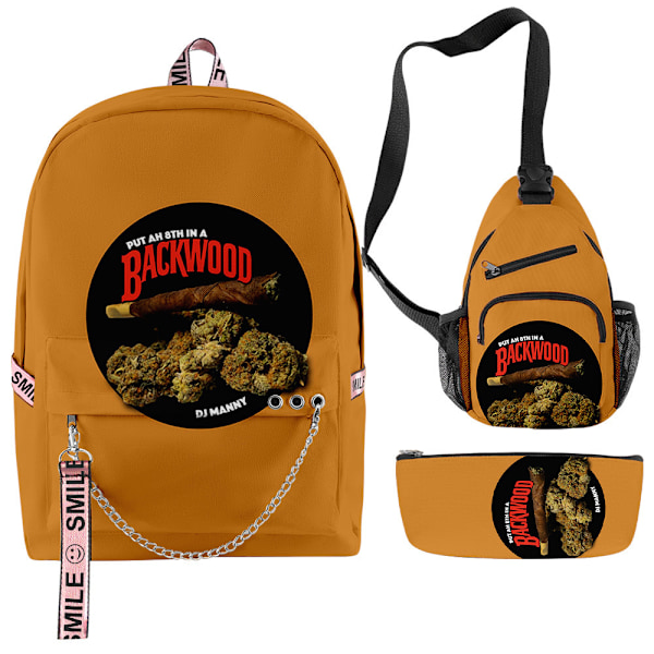 Backwoods Cigar Backpack Oxford Cloth Waterproof Backpack Set Shoulder Bag