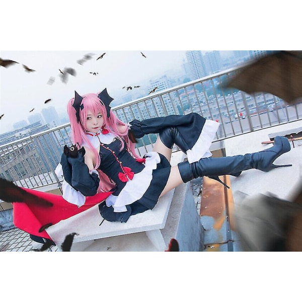 Halloween Cosplay Seraph Of The End Krul Tepes Vampyr Kostym Outfit Uniform Ny