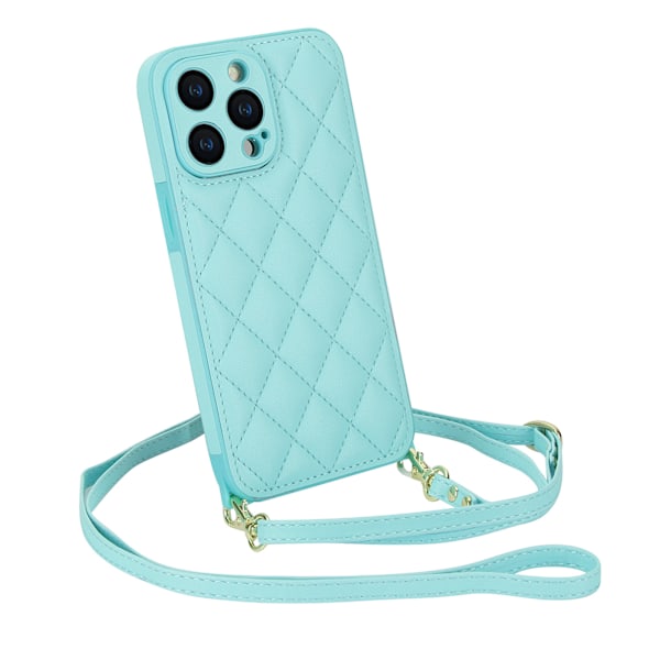 iPhxne7 mobiltelefon skinnveske crossbody blue