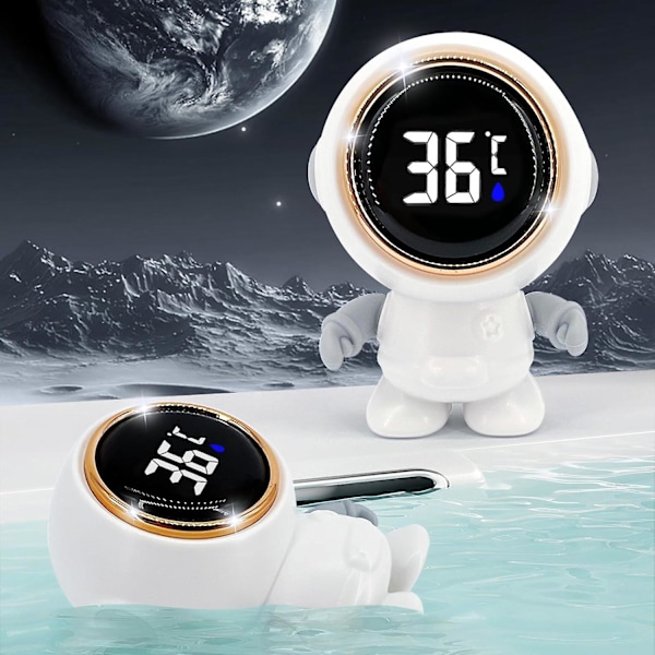 Astronaut Baby Badetermometer, Spedbarns Badevanns Termometer Med LED-skjerm, Badekar Flytende Termometer For Babybad