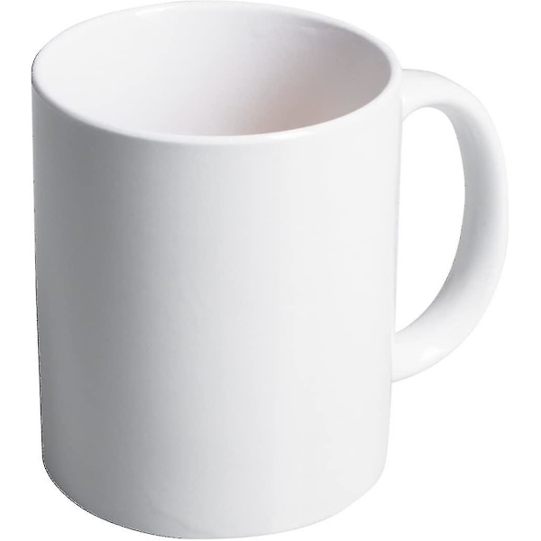 Keramisk krus med overraskelseseffekt - Hvidt fingerdesign - Gadget kaffekrus som gave Midterste finger tekopp