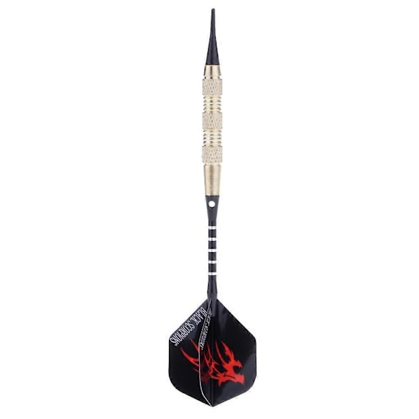 Dartpiler med plastspiss for elektronisk darttavle 12 stk Soft Darts piler sett, 18 gram Proff Softdarts dartpil, Dart, 15 Aluminium skaft