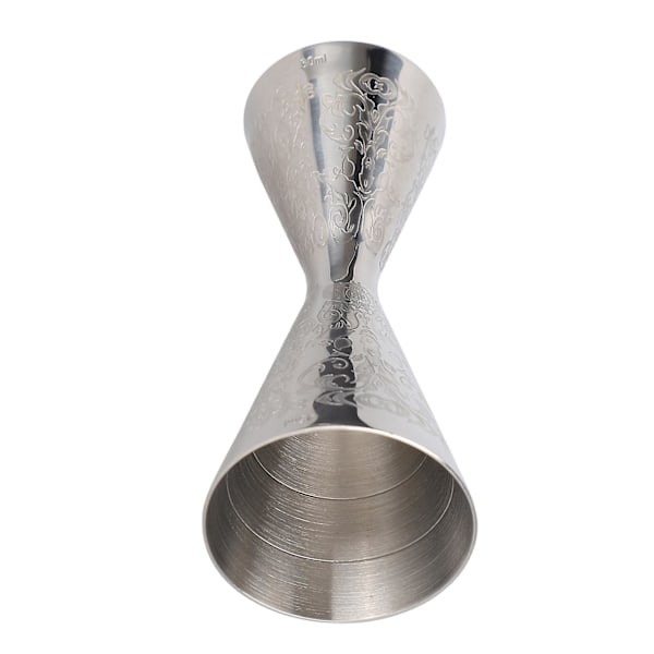 Jigger i rustfritt stål med skala - 30 ml og 45 ml målebeger for bar, bartendertilbehør
