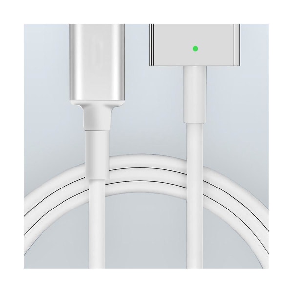 Opladningskabel til Notebook Type-C til Macbook Konverteringskabel Type-C Hun til Magsafe2/1 1,8m 3a 8