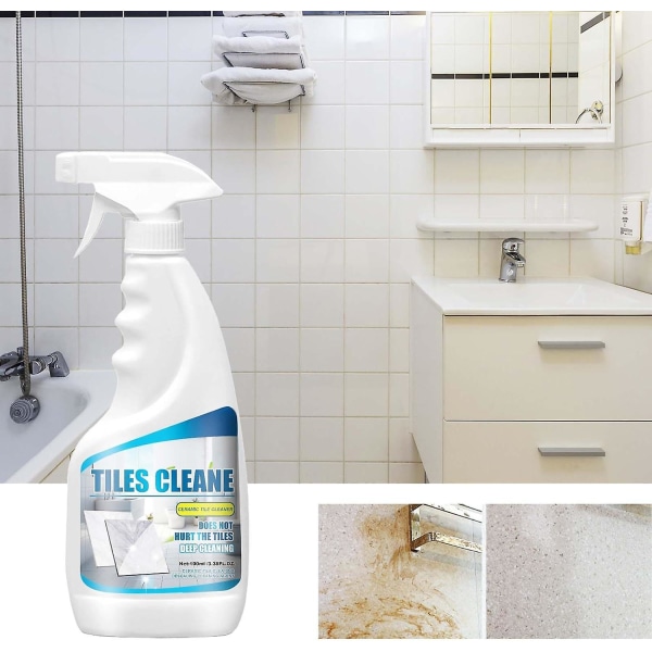 Laattalaastin puhdistussuihke, kalkinpoistoaine, monitoimi kylpyhuoneen kalkinpoistoaine, Ultimate Grout Cleaner laattalattian tahranpoistoaine