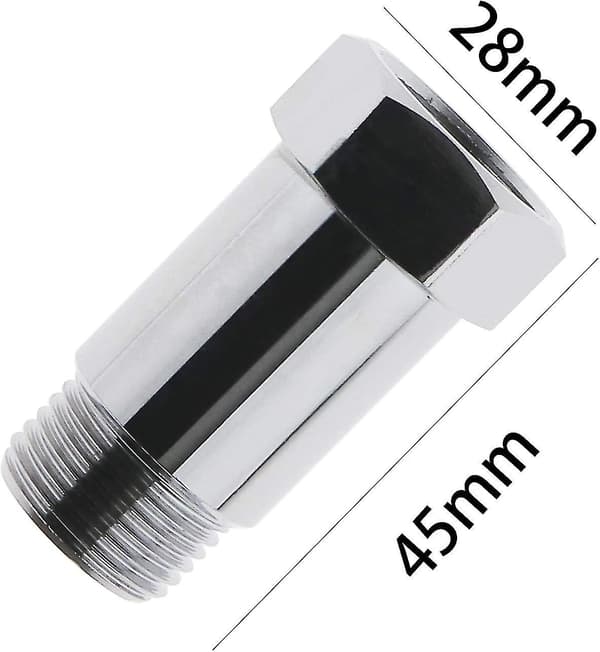 Oxygen Sensor Forlængerstang Forlængeradapter Fastgørelsessæt (sølv) (1 stk)