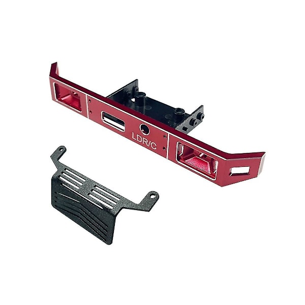 -p06 Metalinen etupuskuri akselipanssarin suojalla Ldrc -p06 P06 Unimog 1/12 RC-kuorma-autolle