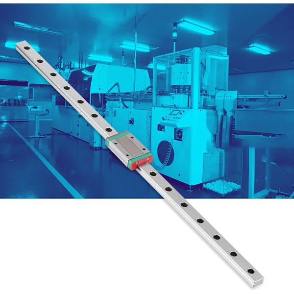 MGN12H Mini Lineaarinen Ohjain Lineaarinen Liukukisko MGN12H Kiinnikkeellä DIY 3D-Tulostukseen ja CNC-Työstökoneeseen (400mm)