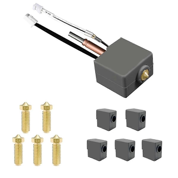 Samlet Trykk Hot End Kit Hodeekstruderer Erstatningssett for Anycbic Kobra3, Kobra3 Combo 3D-skrivere