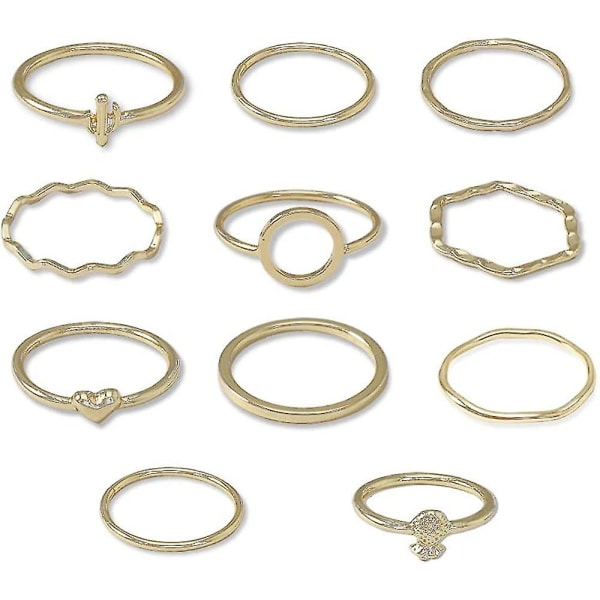 Kvinder Ringe Sæt Knuckle Ringe Guld Bohemian Ringe Til Piger Vintage