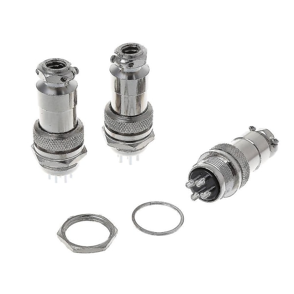 Gx20 Aviation Connector Kit Han & Hun 2/3/4/5/6/7/8 Pinstikkontakt