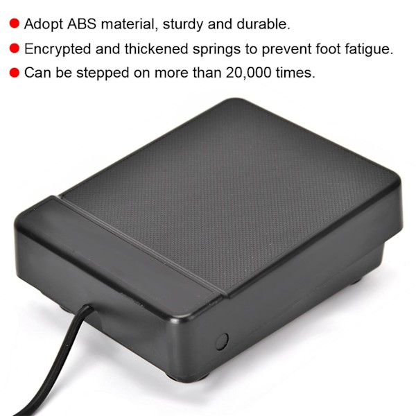 Sustainpedal för Elektroniskt Keyboard Piano - 6.35 fot Enkel Controller