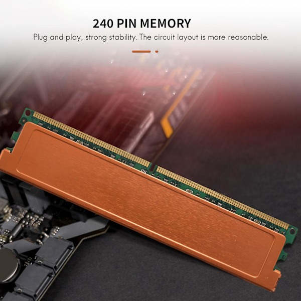 2GB DDR2 Ram Hukommelse 1066MHz PC2 8500 1.8V PC Ram Memoria 240 Pins til Desktop Hukommelse DIMM 240Pins