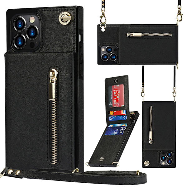 iPhxne7 plus Crossbody Case black