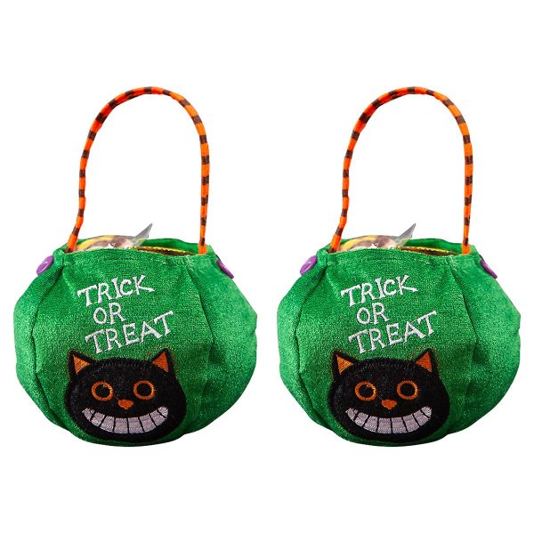 2 stk Halloween-godteripose Trick-or-treating-pose Halloween-gresskarpose Scene-dekorasjonsrekvisitter