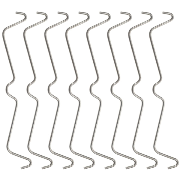100 stk. Rustfrit Stål Peg Hook Låse Peg Hook Sikringsklip Pegboard Hook Clips