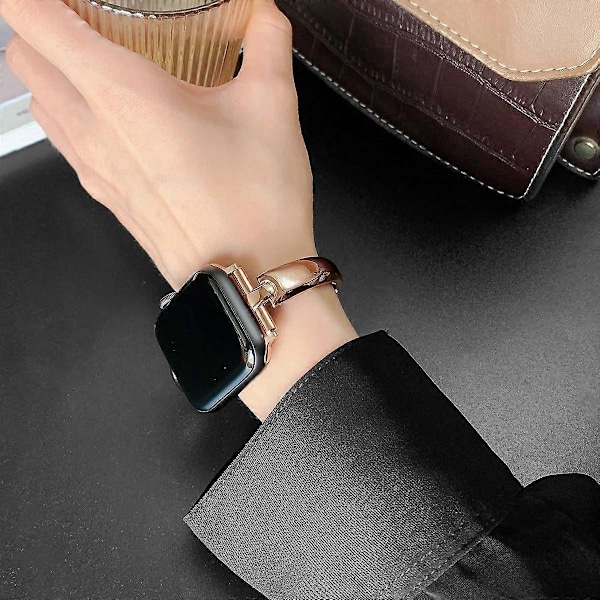 Rem kompatibel med Apple Watch Series Ultra 9 8 SE 7 6 5 4 3 2 og flere modeller.