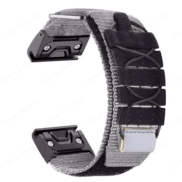 Nylon Loop Urrem til Garmin 26mm til Garmin 26mm - til Garmin 26mm Black