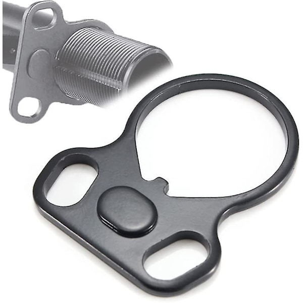 Stål Adapterforbindelsestilbehør Dobbelt Ringforbindelsesbeslag Sling Adapter (sort) (2 stk)
