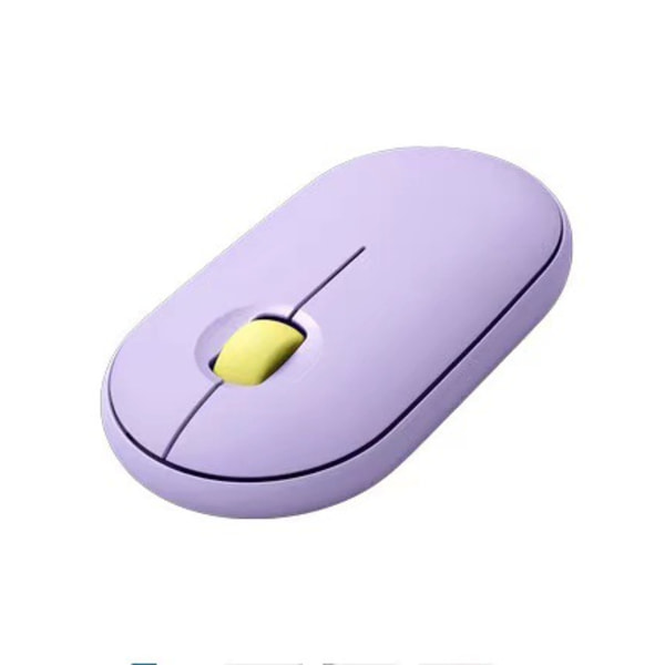 Mukava tuntuma kivi hiljainen hiiri M350 Bluetooth kaksoismoodi langaton hiiri tyylikäs, kevyt ja söpö monilinkkinen toimistohiiri purple