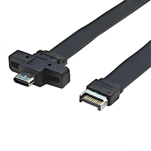 USB 3.2 Frontpanel-förlängningskabel, GEN2x2 Baffle-kabel TYPE-E till chassi Type-C Front C Hona 10G/20Gbps A