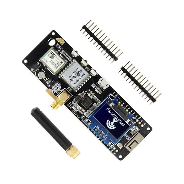 Til Meshtastic T-Beam V1.2 ESP32 LoRa udviklingskort med OLED-display til