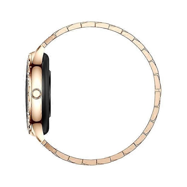 AK60 Stållænke + Silikonelænke Dame Smartwatch Sundhedsovervågning Bluetooth Opkald Smart Armbånd