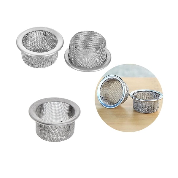 50 stk Mini Rustfritt Stål Gjenbrukbare Filter