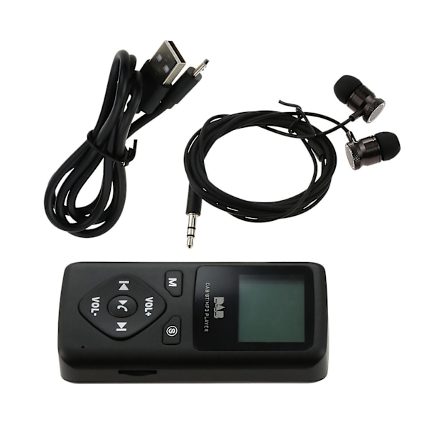 NY Bærbar Lomme Digital FM DAB/DAB+ Radio MP3-spiller Bluetooth 4.0 PracticTa js