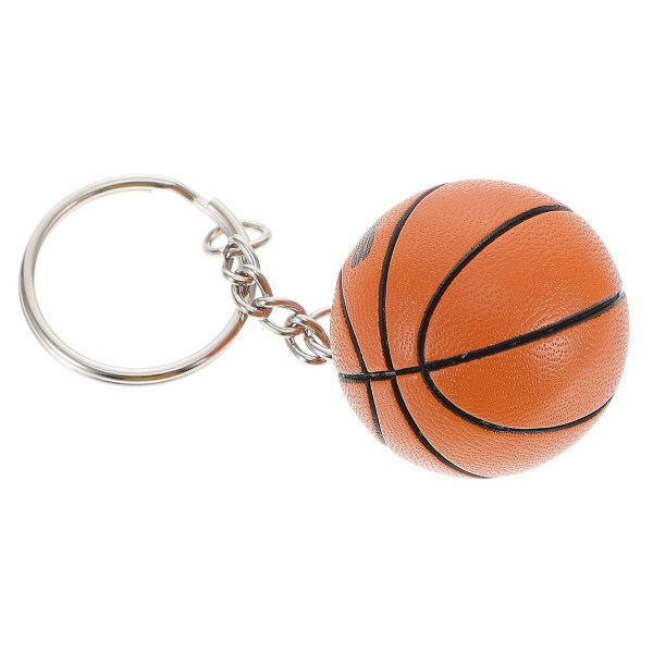 Basketball Nøkkelring Kreativ Nøkkelring Bag Hengende Ornament Ball Game Fan Suvenir (basketball, glatt overflate)