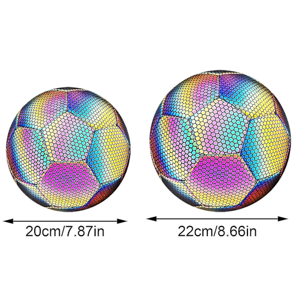 Nyt Glødende Reflekterende Fodboldsæt Til Børn Lysende Bold Til Voksne Fodbolde Størrelse 4 & Størrelse 5