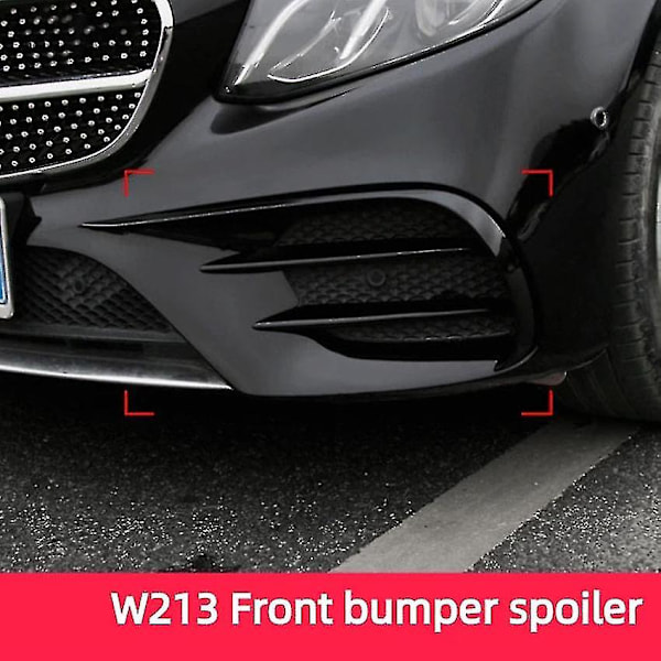 Frontspoiler Splitter Cover Dimljusgrill Strimma För E Klass W213 Sport E63 2016 2017