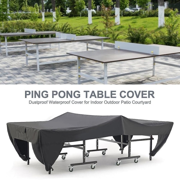 Vandtæt bordtennisbordbetræk Tennisovertræk Beskytter udendørs indendørs Anti-UV støvtæt bordtennisbordbetræk