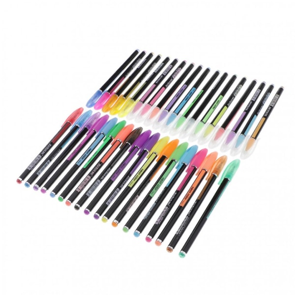 Glitter Neon Color Geelikynät Markers Fluorescent Luminous Pen 36 Colors