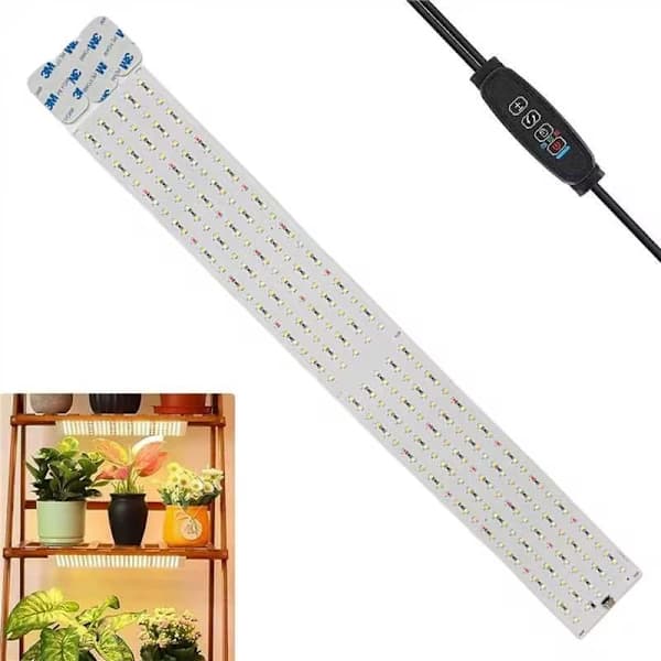 LED-kasvivalo EU-sovittimella