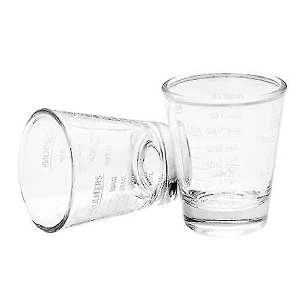30 ml vinglas med våg - set med 2 | Klara rödvinsglas för bakning, måttkopp, ounce M