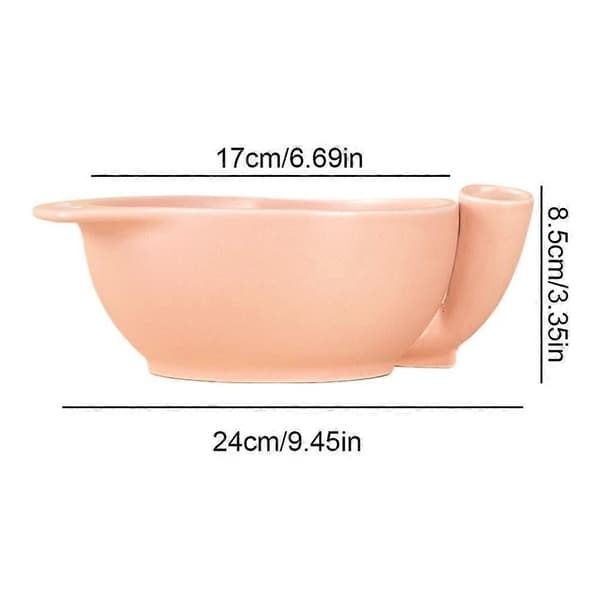 Keramisk bærskylleskål 24 cm med virvelskyllingsdesign E