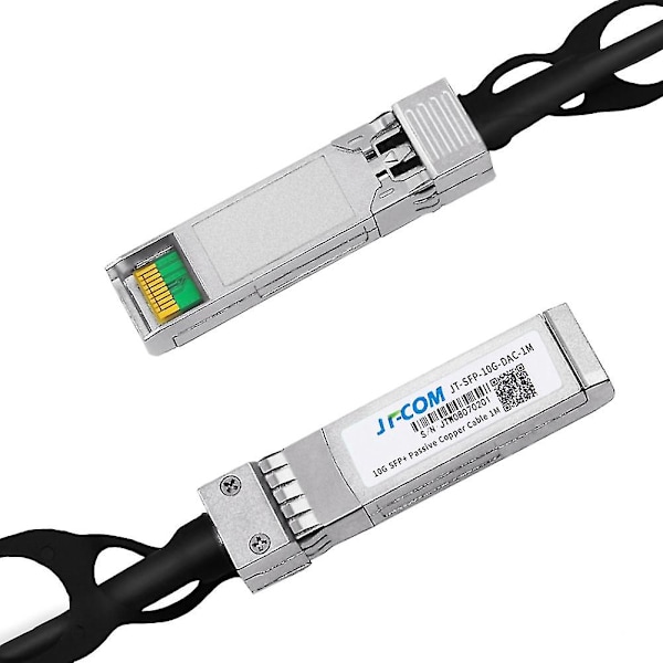 Jt-com 10gb SFP+ DAC Twinax-kabel, Passiv, for SFP-H10GB-CU2M, Intel, 1 meter