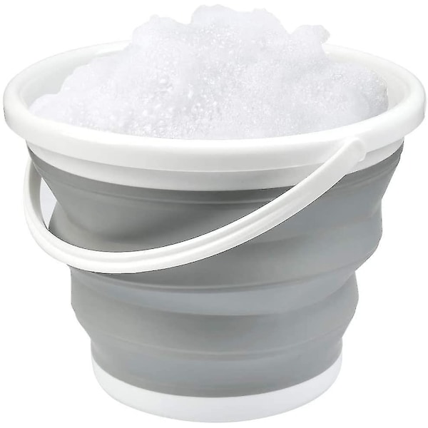 Hopfällbar Hink, 5 Liters Vikbar Vattenhink Tillverkad Av Silikonplast
