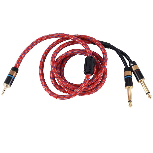 Hifi Cable 3.5mm Convert Dual 6.5mm Audio Aux Cable 3.5 To 6.5 Mobile Computer Sound Card Mixer Ca