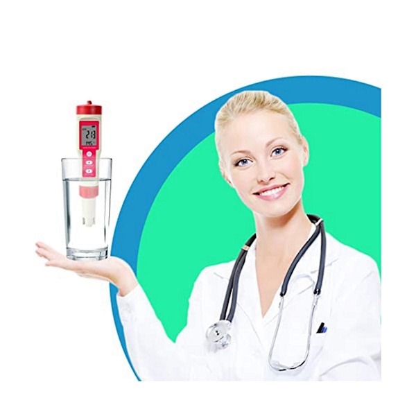 Digital pH-mätare Vattenkvalitetstestare 4-i-1 pH/TDS/EC/Temp 0,01 pH Noggrannhet TDS Testpenna Läsare W