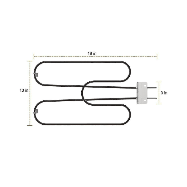 Grillvärmeelement för Q240 Q2400-serie grillar, reservdel för 70127 elektriska värmeelement