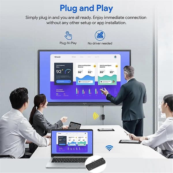 Trådløs Extender -Kompatibel Receiver Type C mitter Smartphone Tablet Laptop til Streaming Vi