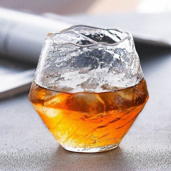 Jugo resistente al calor de cristal de whisky martillado hecho a mano japonés